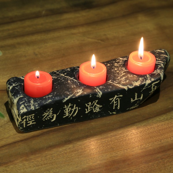 New Chinese candlestick Creative stone carving imi...