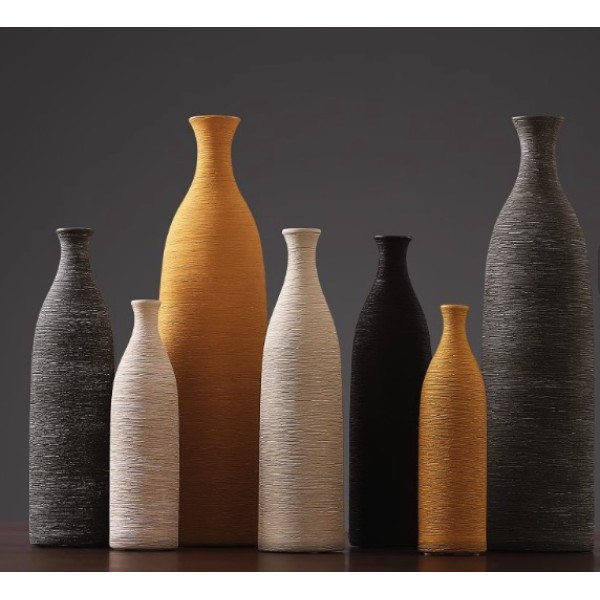 Minimalist modern ceramic flower vase creative liv...